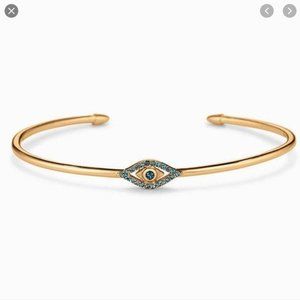 Stella & Dot Protective Eye Gold Cuff